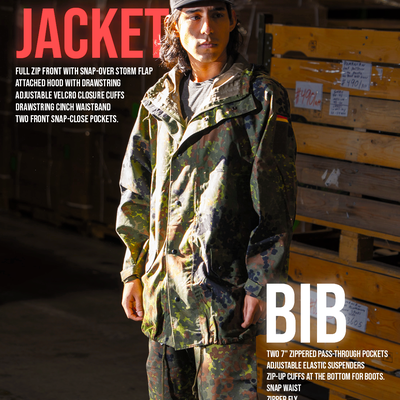 German Flecktarn Set | Sympatex Jacket & Bib, , large